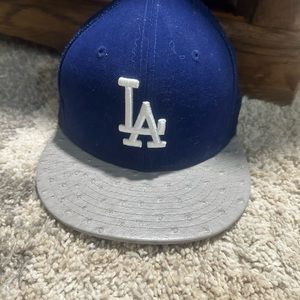 New Era 9FIFTY LA Dodgers Blue Gray Adjustable Snapback Baseball Hat Cap
